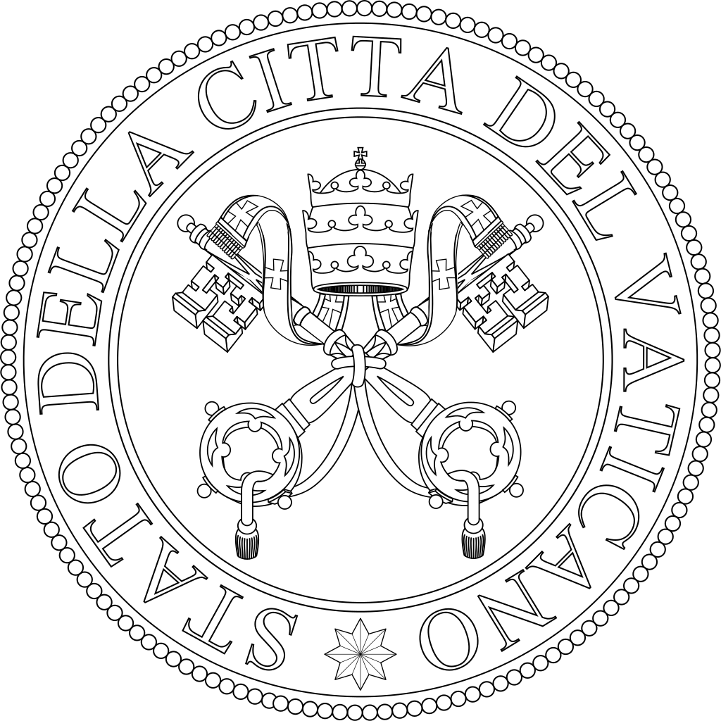 Vatican City Coatof Arms PNG with transparent background