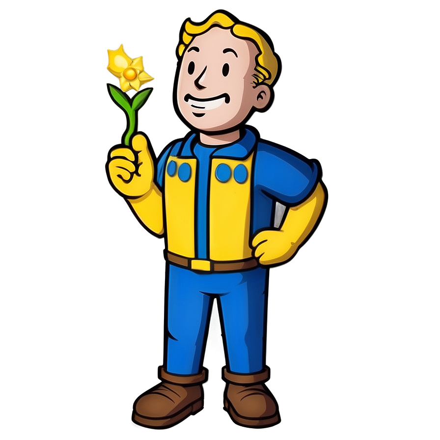 Vault Boy Holding Item Png Plf40