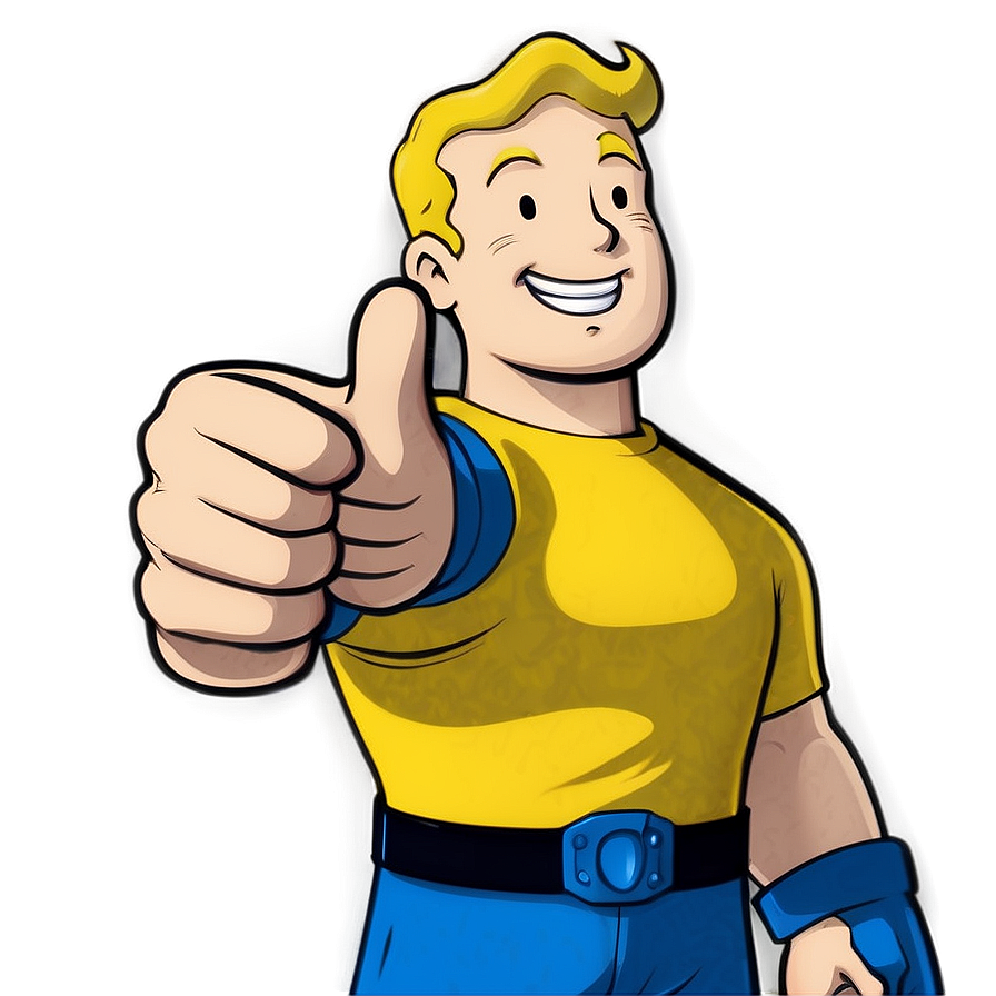 Vault Boy Thumbs Up Image Png Qxw92