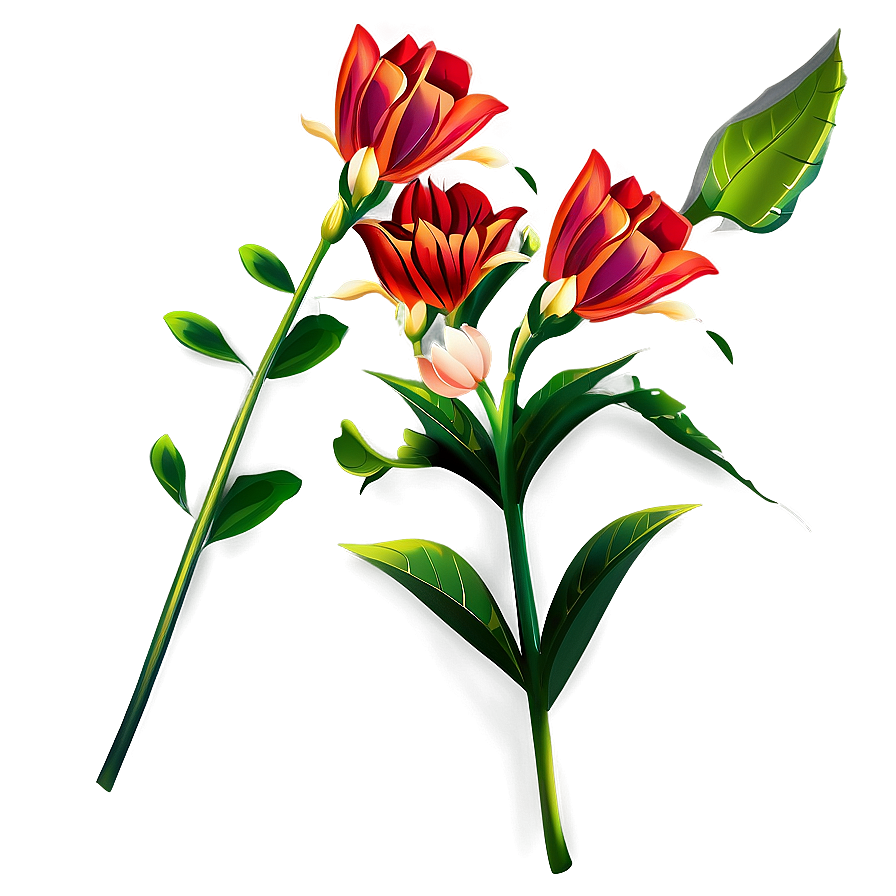 Vector Flower Stem Png Ovu