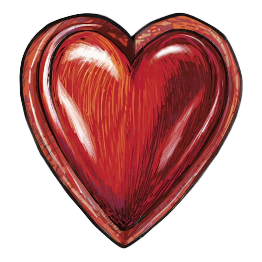 Vector Heart Sketch Png Thn54