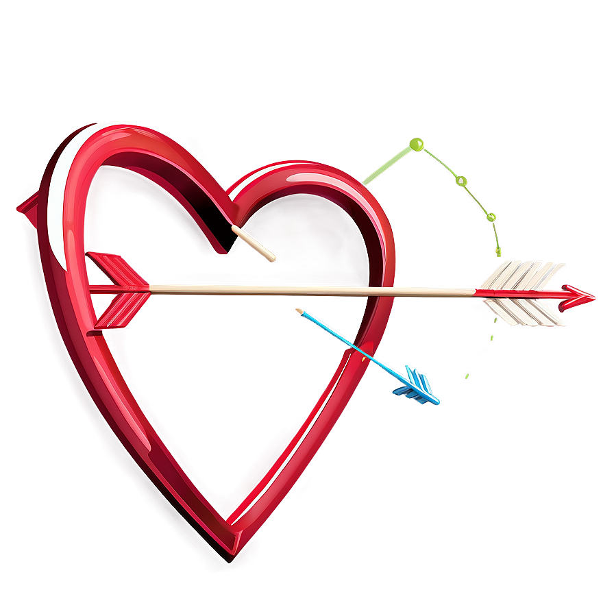 Vector Heart With Arrow Png Mhs