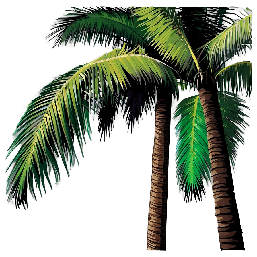 Vector Palm Tree PNG gon49 PNG with transparent background