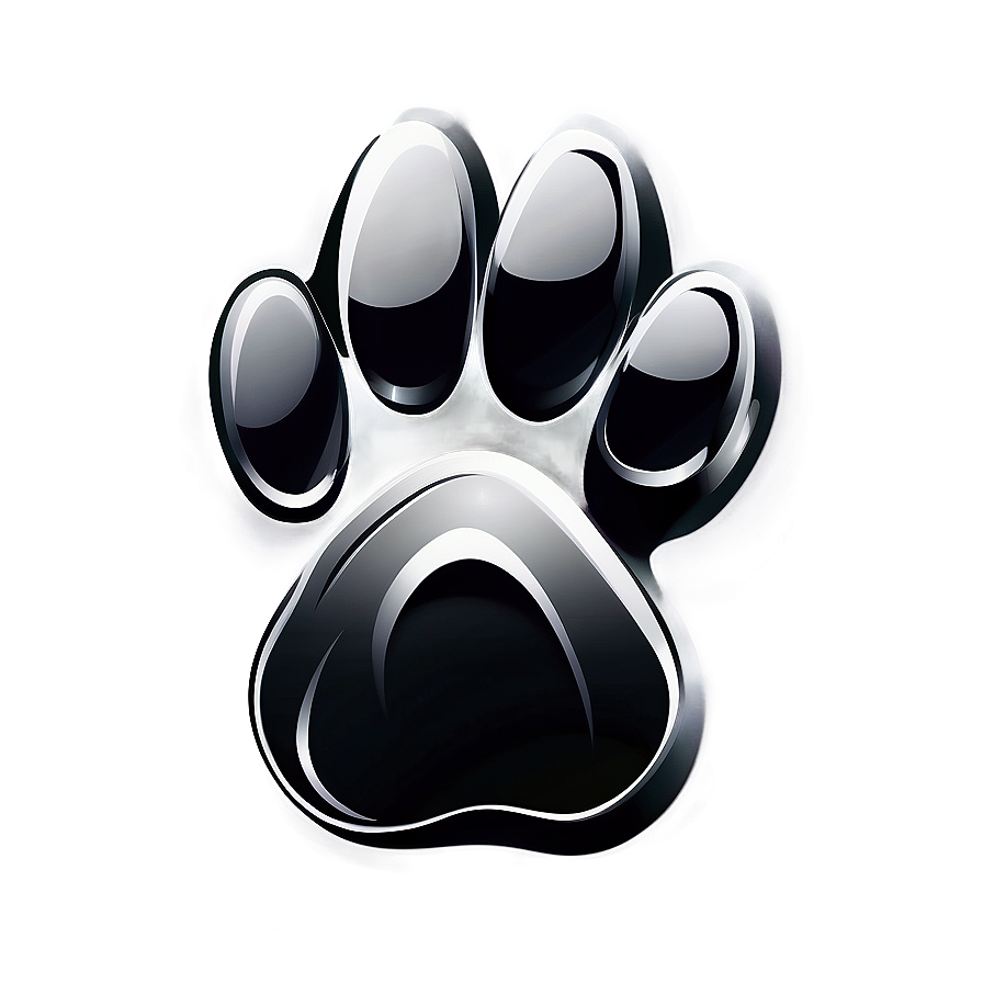 Vector Paw Print Logo PNG cst4 PNG with transparent background