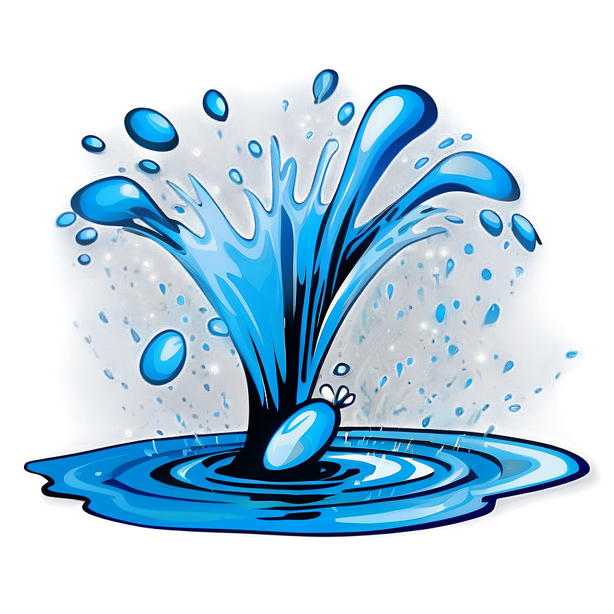 Vector Water Splash PNG 05042024 PNG with transparent background