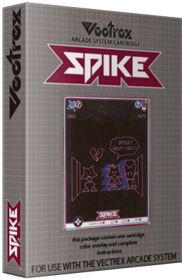 Vectrex Spike Game Cartridge3 D Box Art