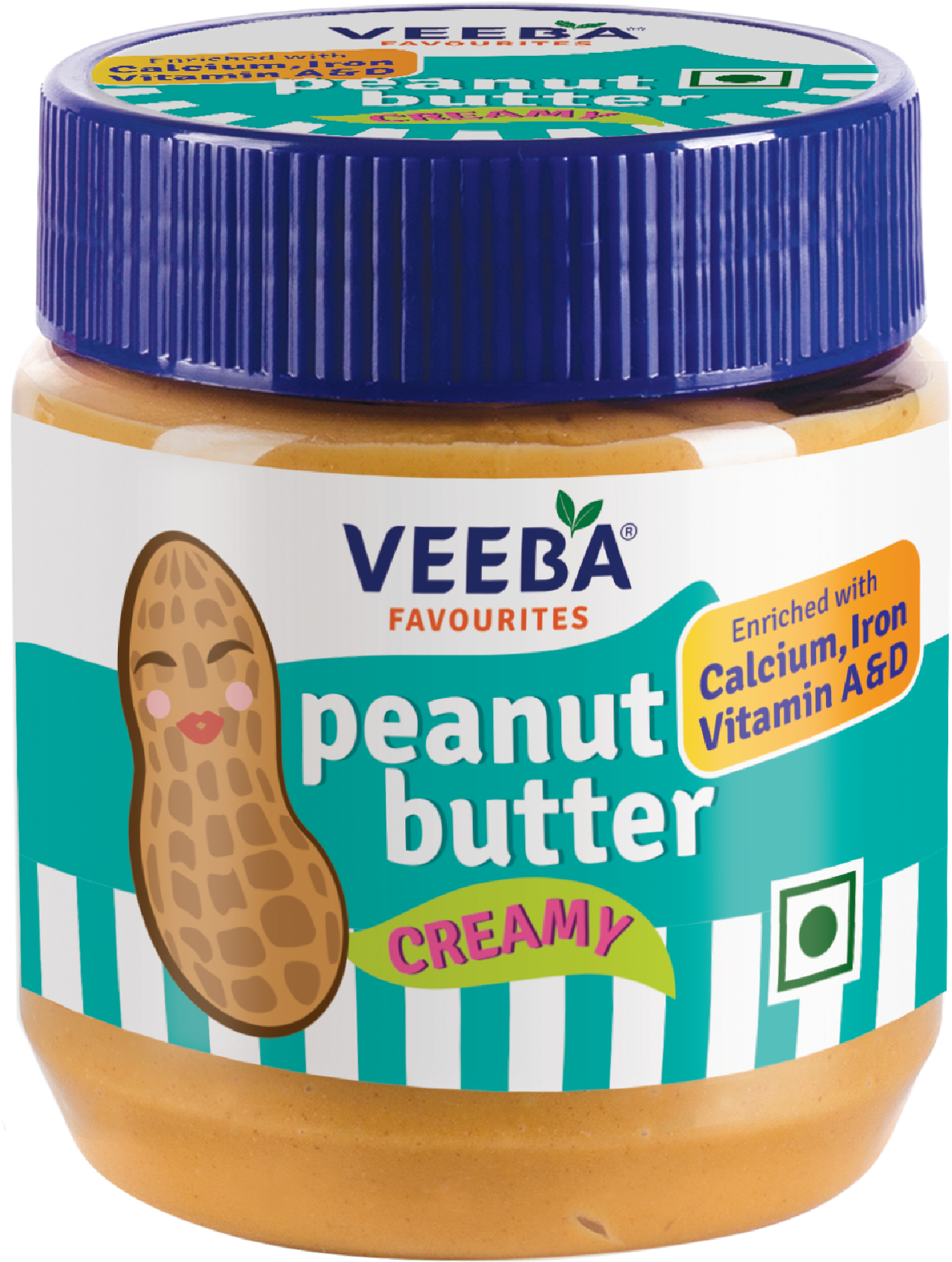 Veeba Peanut Butter Crunchy 340 Gms, HD Png Download PNG with transparent background