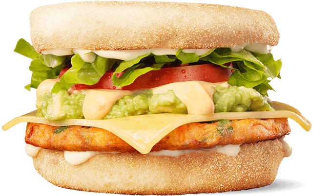 Vegan Avocado Muffin - Vegan Burger Hungry Jacks, HD Png Download PNG with transparent background