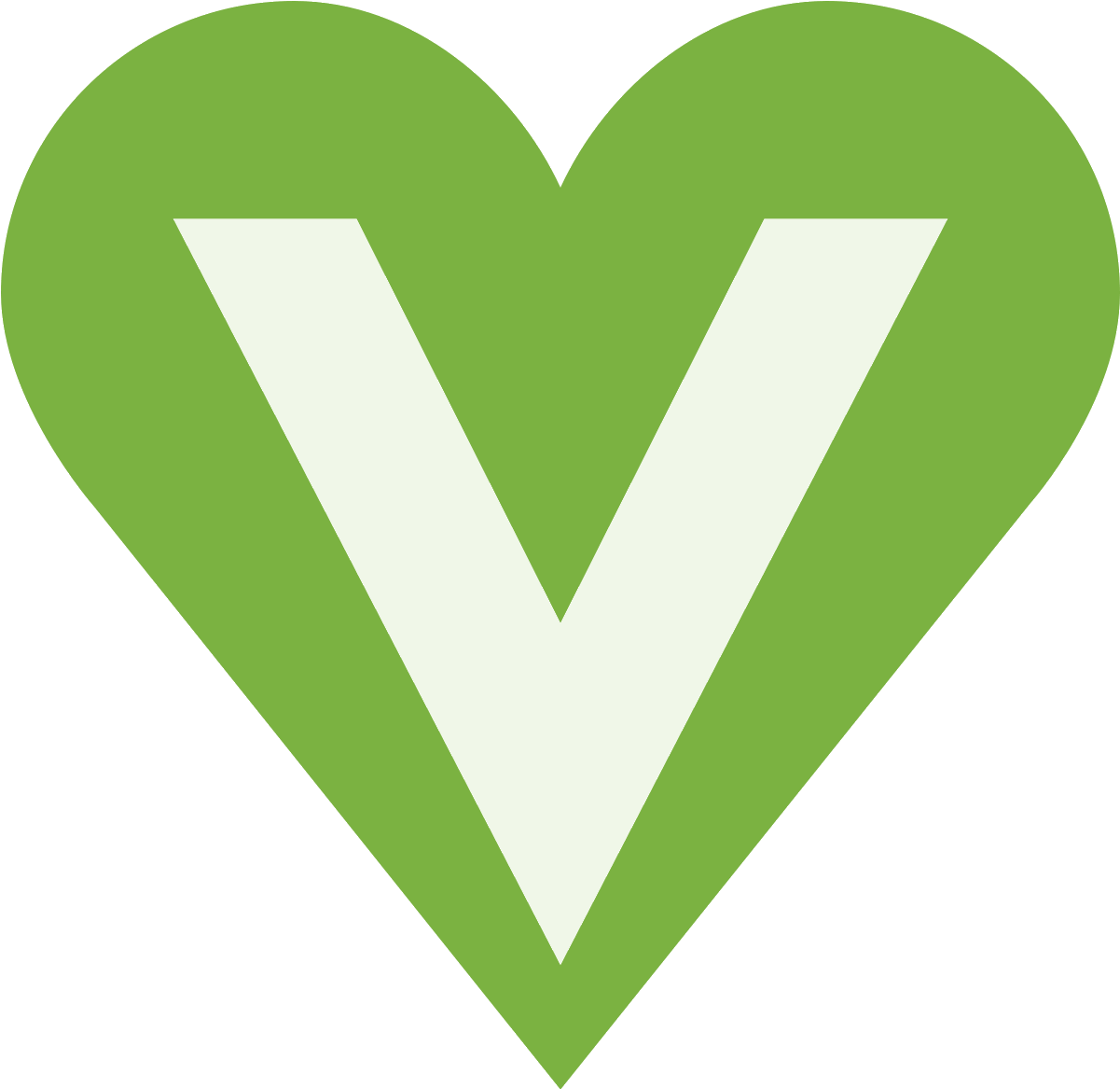 The Universal Sign For Vegans, A Heart With The Letter - White Transparent Vegan Symbol, HD Png Download PNG with transparent background