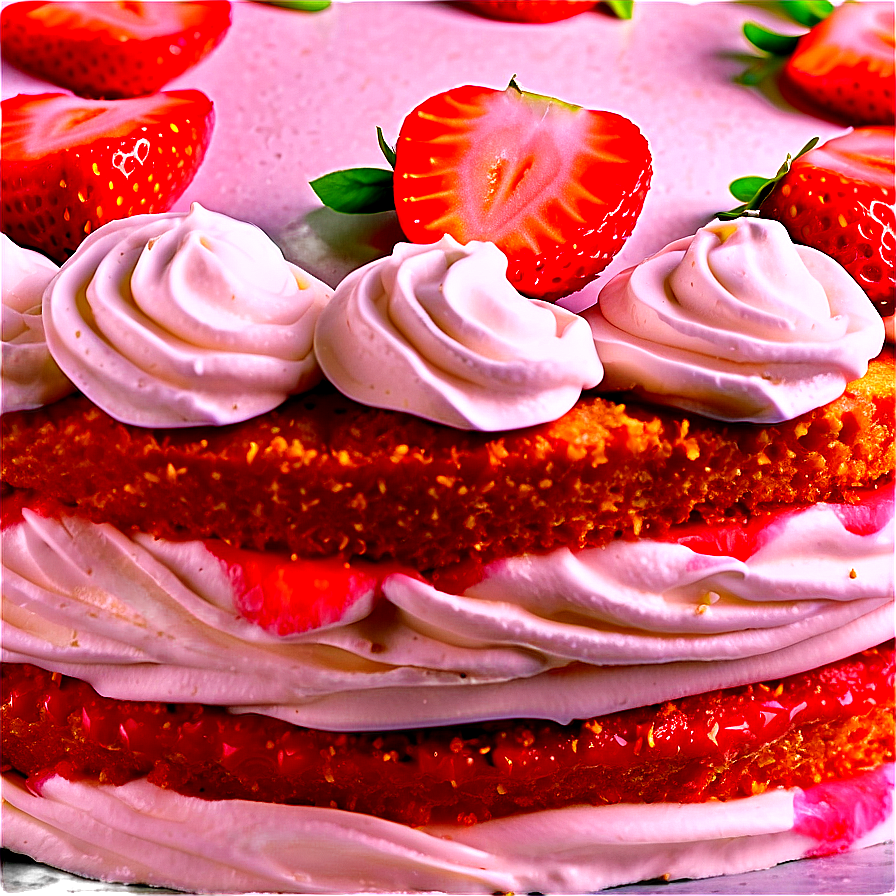 Vegan Strawberry Cake PNG bjv PNG image with a transparent background, free high-resolution download
