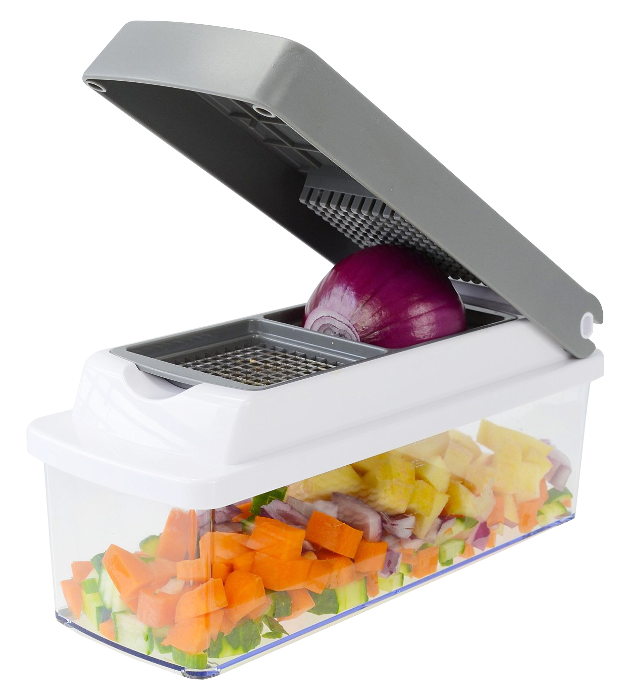 Vegetable Chopperwith Storage Container PNG with transparent background