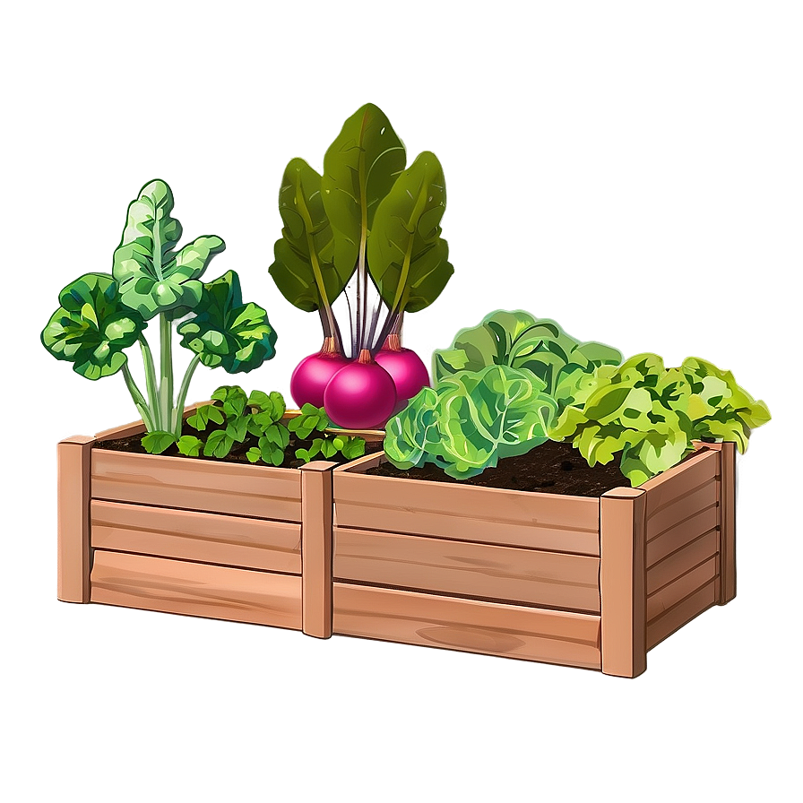 Vegetable Garden Planter Box Png Lmw