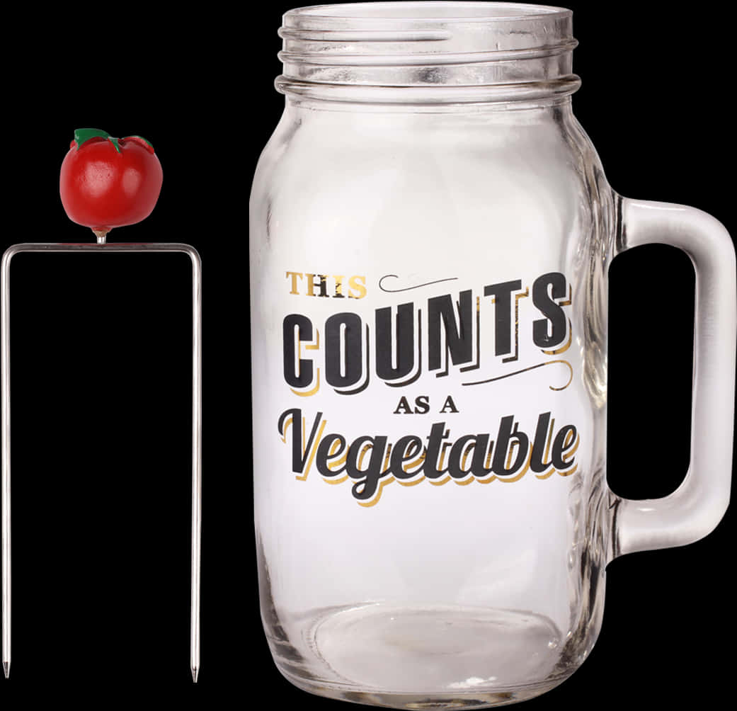 Vegetable Quote Mason Jar