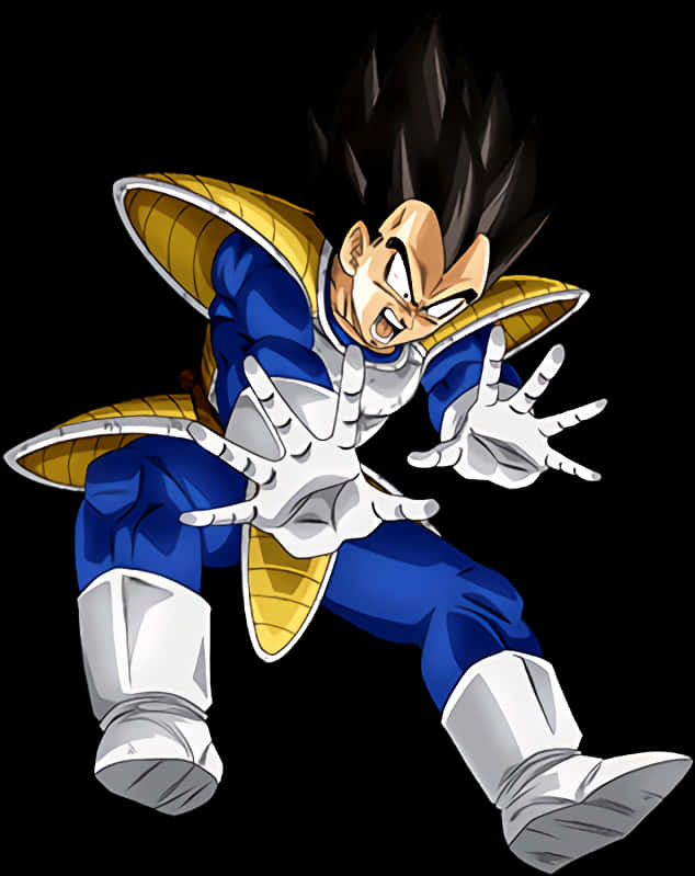Vegetain Battle Pose PNG with transparent background