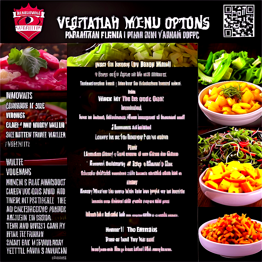 Vegetarian Menu Options PNG 05242024 PNG with transparent background