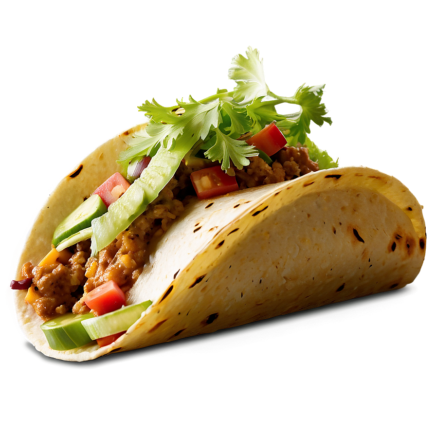 Vegetarian Taco PNG 05042024 PNG with transparent background