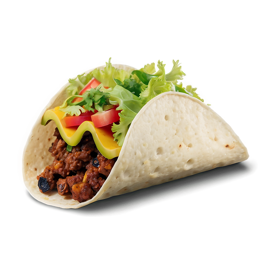 Vegetarian Taco PNG pst PNG with transparent background