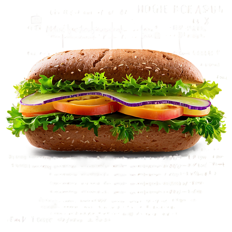 Veggie Delight Sandwich PNG 3 PNG image with a transparent background, free high-resolution download