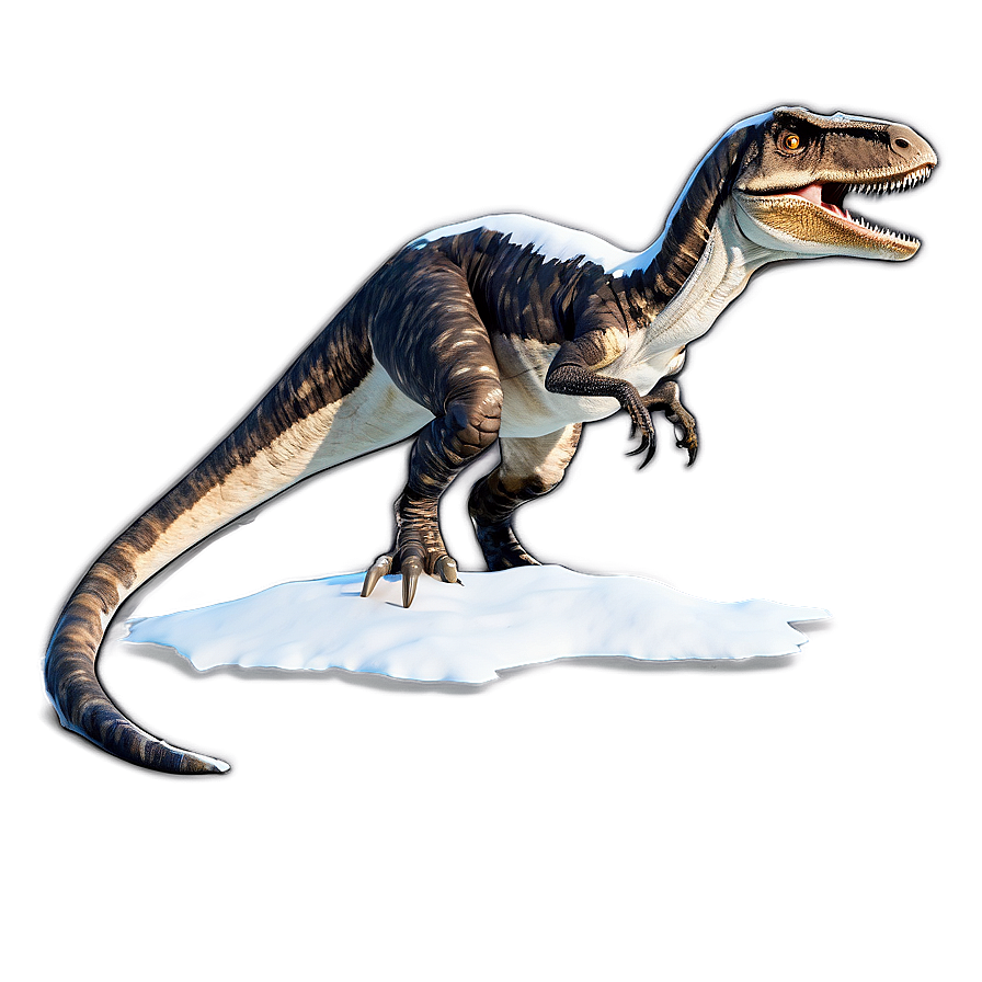 Velociraptor In Snow Png Ocq