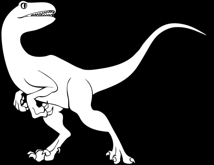 Velociraptor Silhouette Graphic