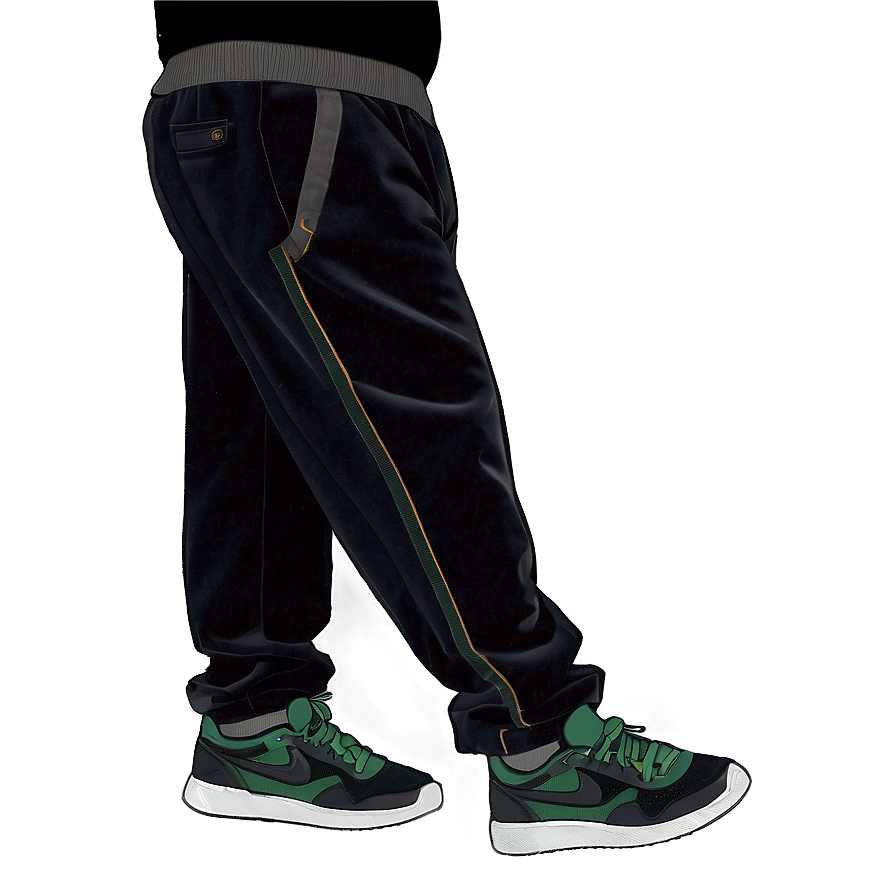 Velvet Black Sweatpants Png Bjy