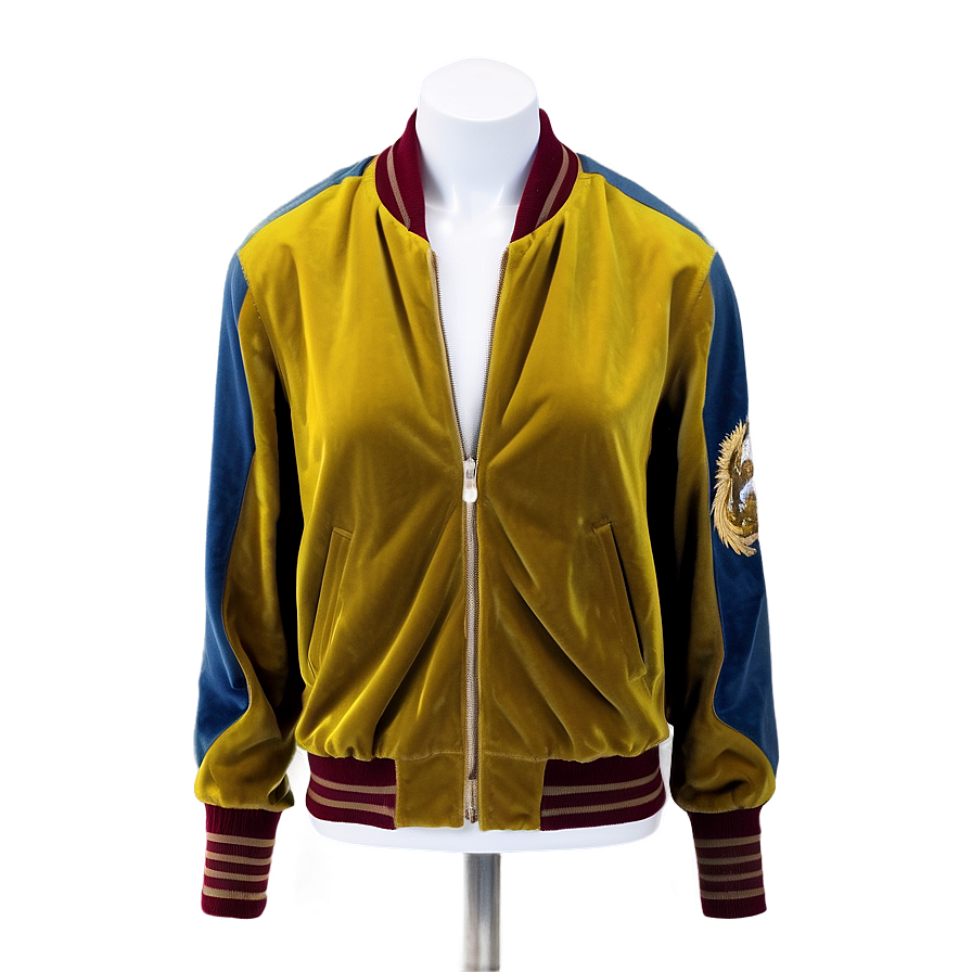 Velvet Bomber Jacket Elegant Png Cch