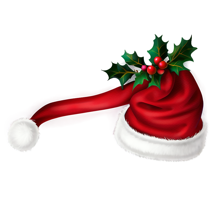 Velvet Christmas Hat Png Pmx37