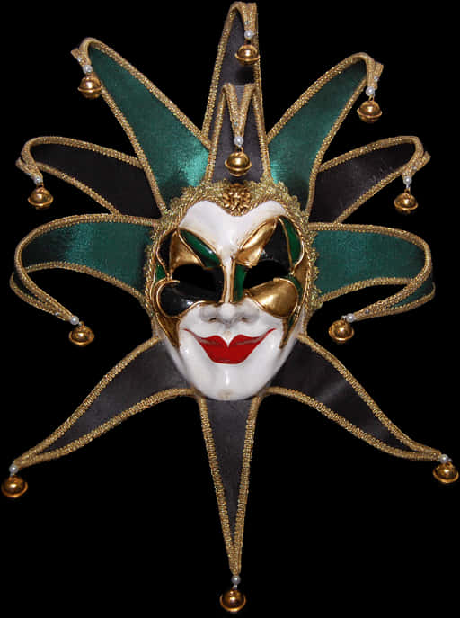 Venetian Jester Mask Ornate Design