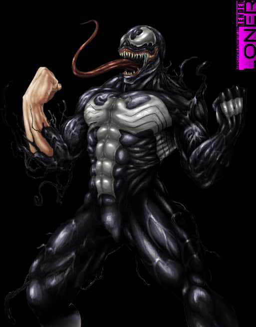 Venom_ Artwork_with_ Tongue_ Extended