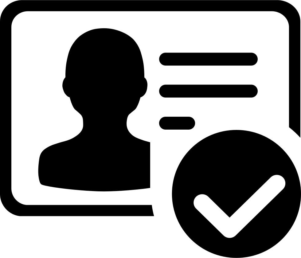 Verified Identity Icon PNG with transparent background