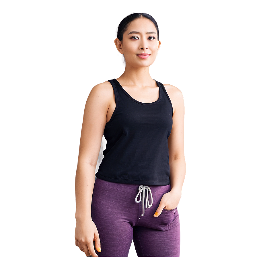 Versatile Black Tank Top Png Vkt77