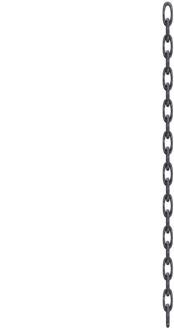 Vertical Metal Chainon Blue Background