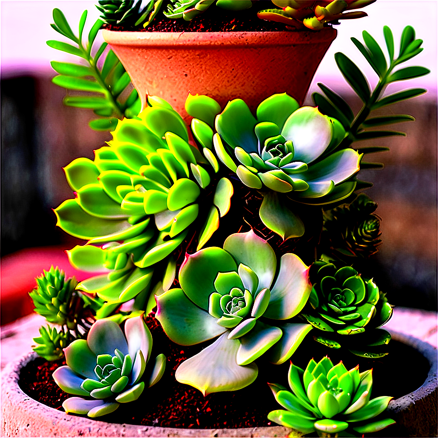 Vertical Succulent Garden Png Yck