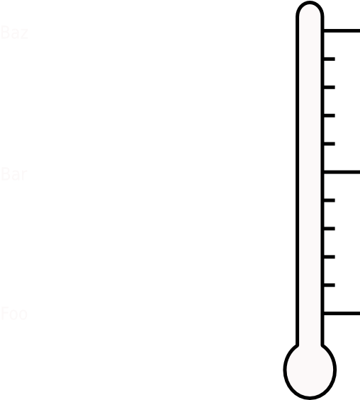 Vertical Thermometer Illustration