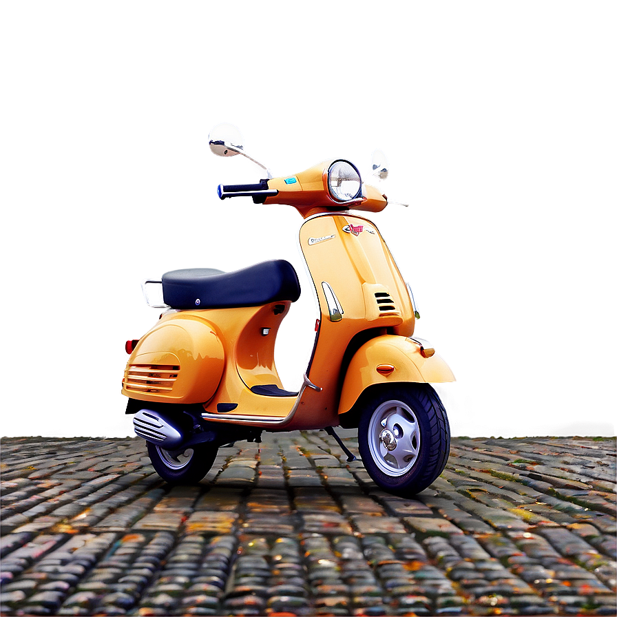 Vespa On Cobblestone Street Png 06252024