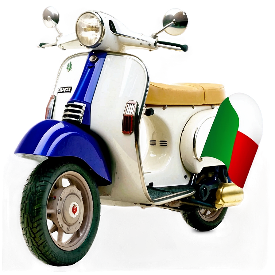 Vespa With Italian Flag Png 06252024