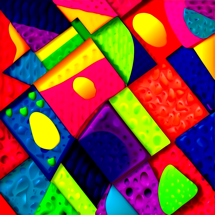 Vibrant Abstract Shapes Background Png 98