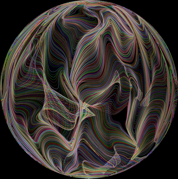 Vibrant Abstract Sphere