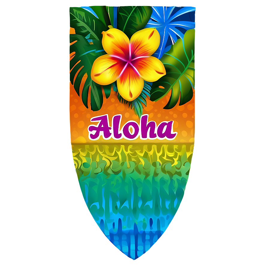 Vibrant Aloha Banner Png 06272024