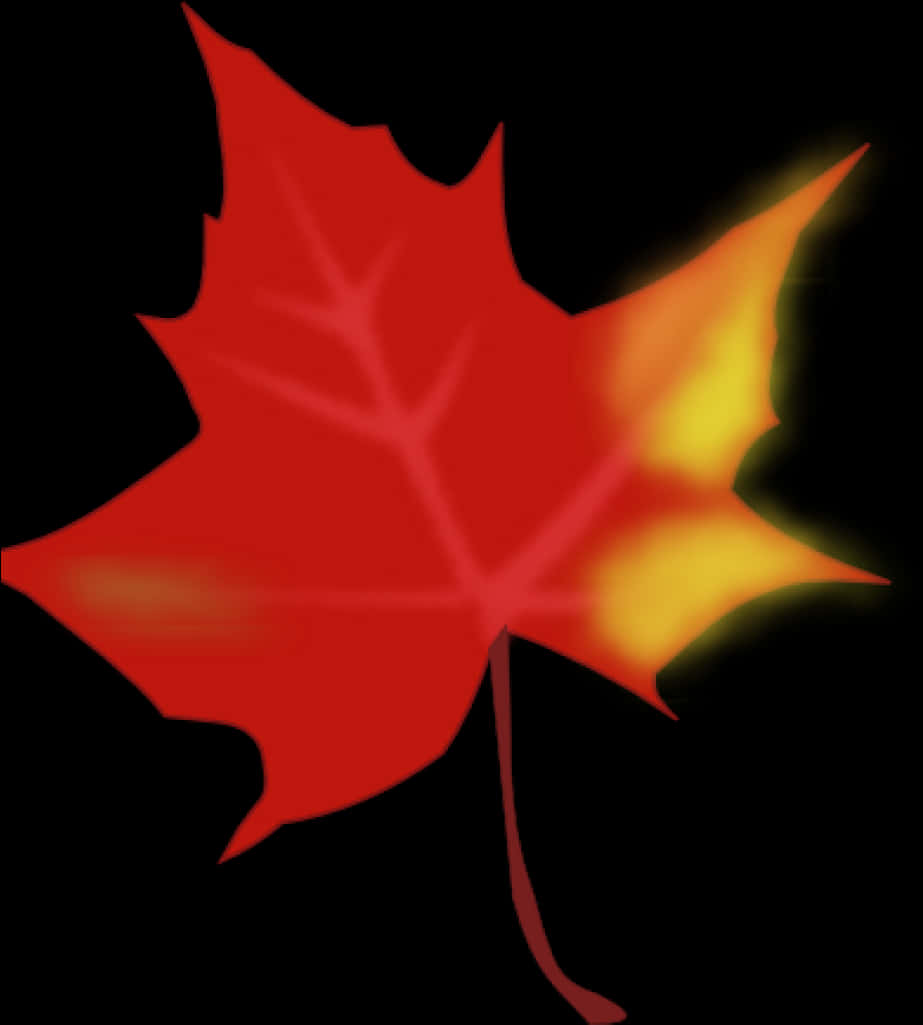 Vibrant Autumn Maple Leaf