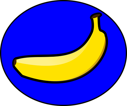 Vibrant Banana Graphic PNG with transparent background