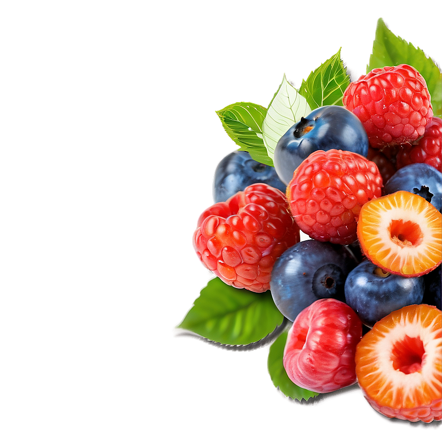 Vibrant Berries Mix PNG tuj PNG with transparent background