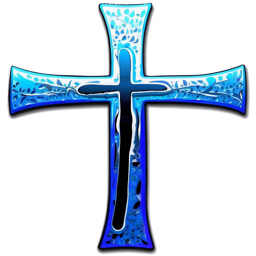 Vibrant Blue Cross Picture Png 7