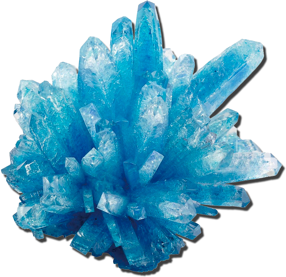 Vibrant Blue Crystal Cluster.png