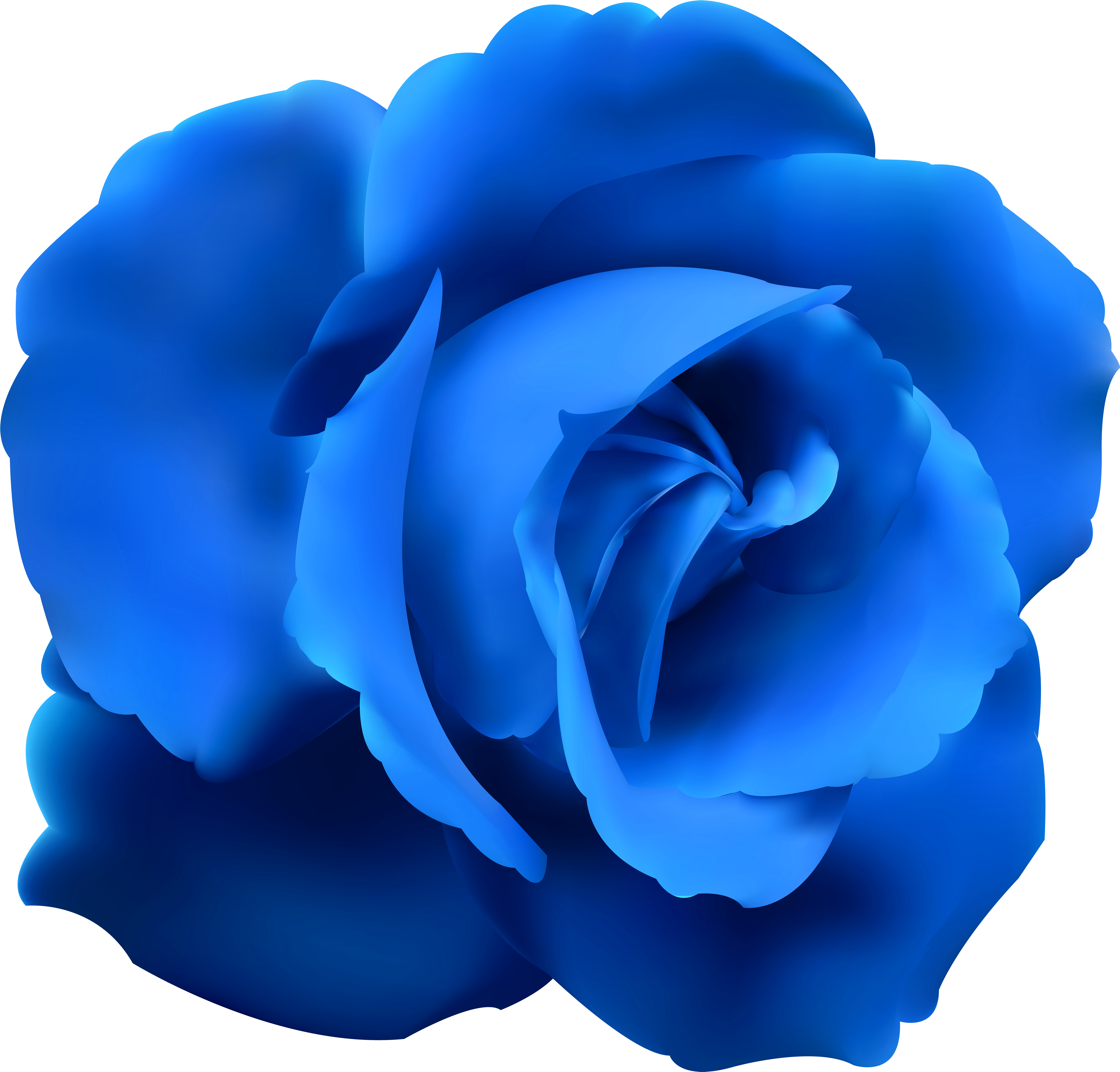 Vibrant Blue Rose Graphic