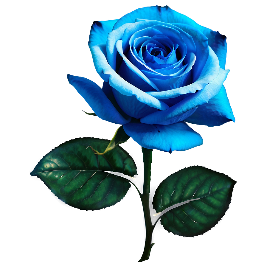 Vibrant Blue Rose PNG 42 PNG with transparent background