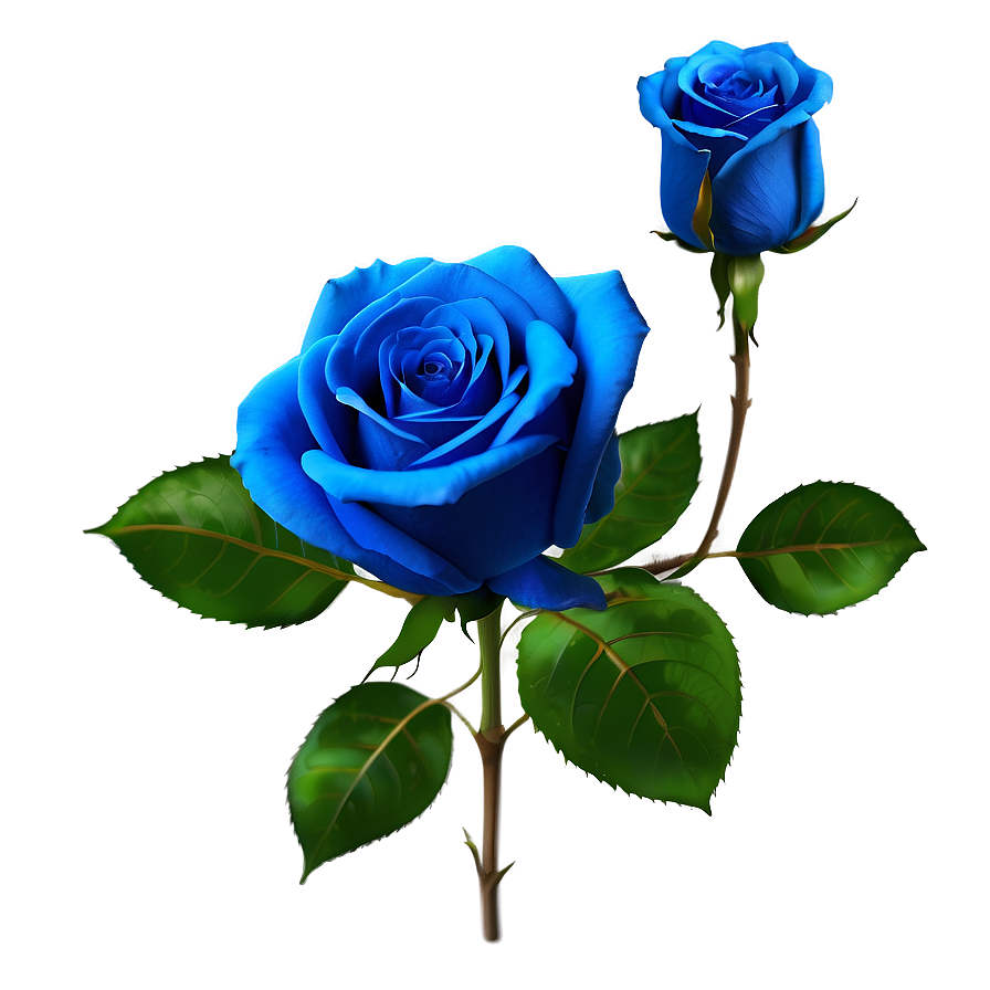 Vibrant Blue Rose Png 58