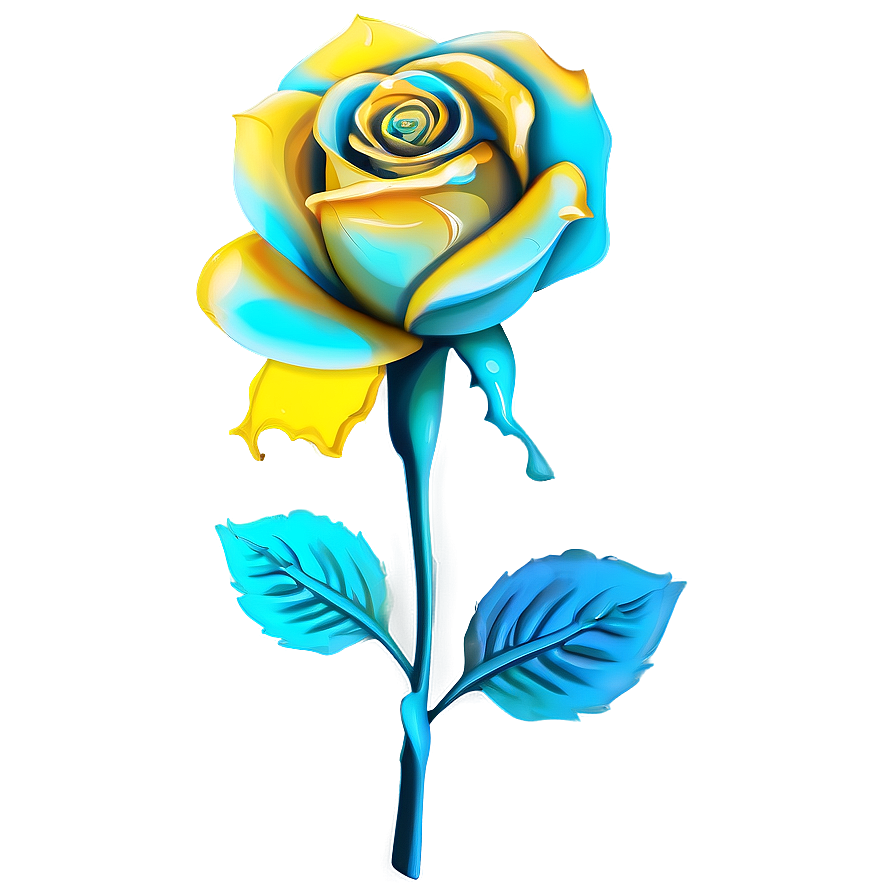 Vibrant Blue Rose PNG itf PNG with transparent background