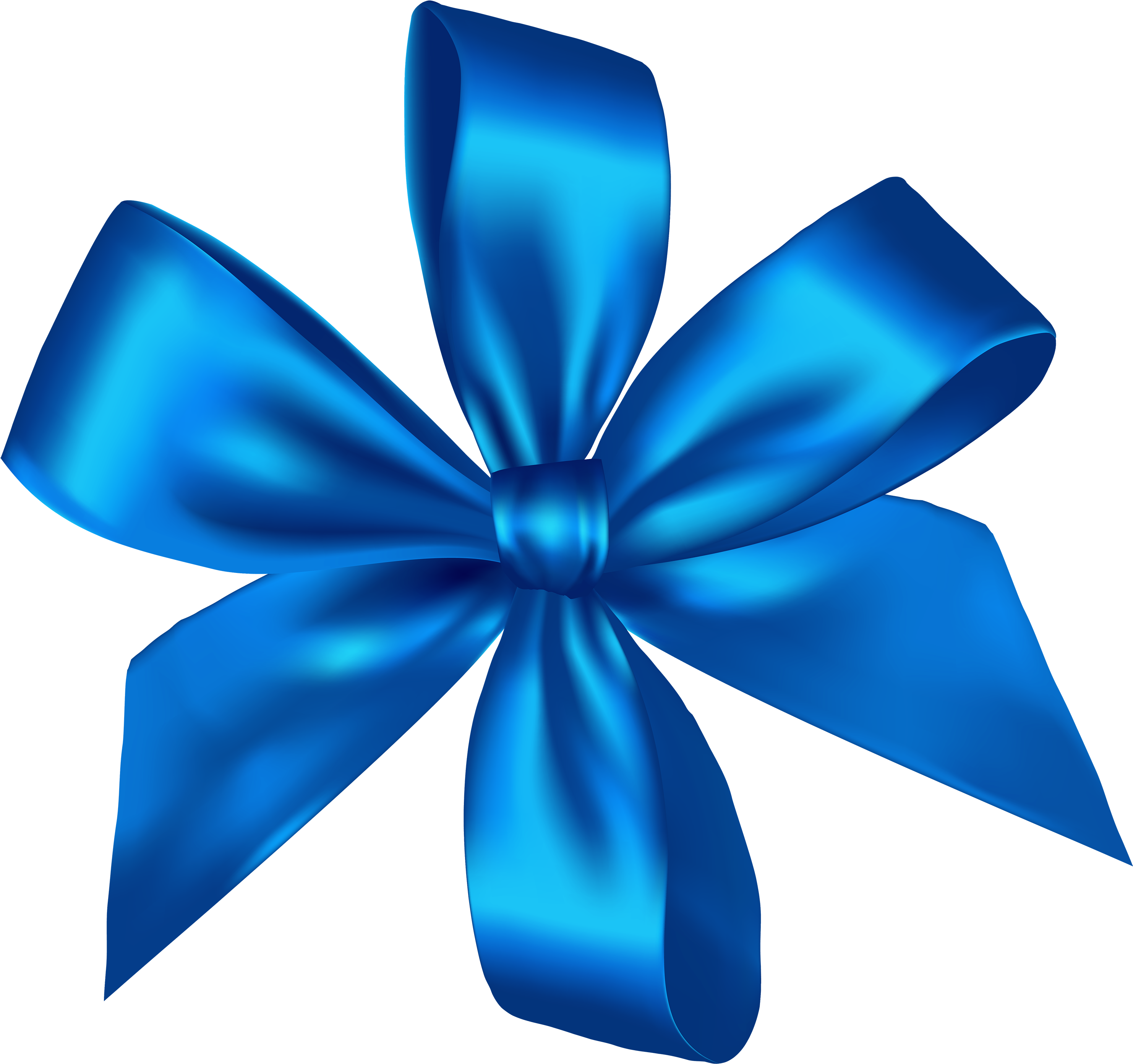 Vibrant Blue Satin Ribbon