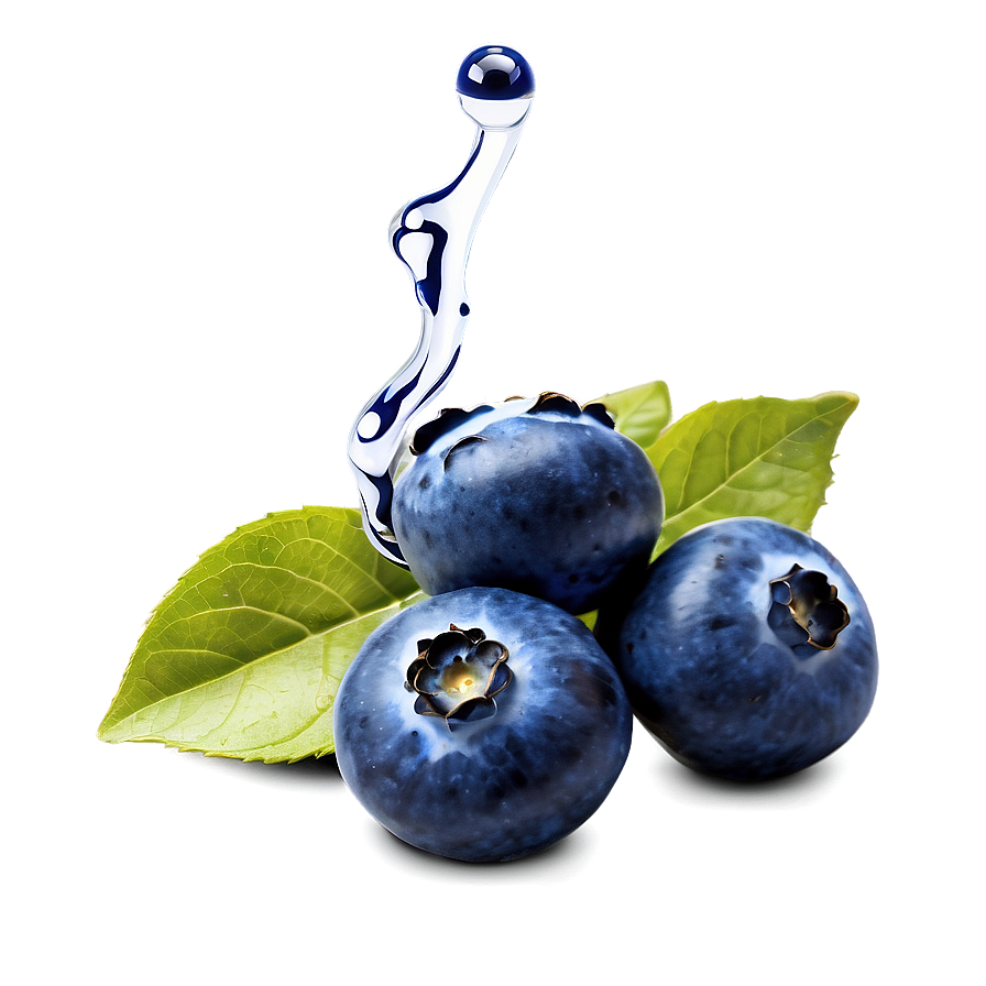 Vibrant Blueberry Splash Png Mrk